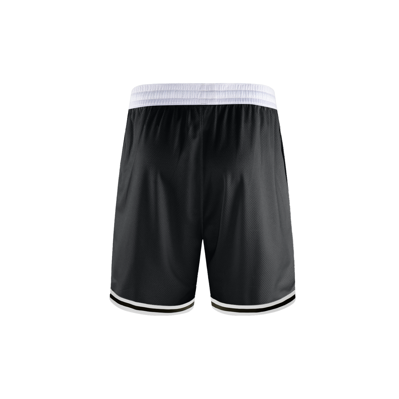 Black Classic Stripe Trim Basketball Shorts
