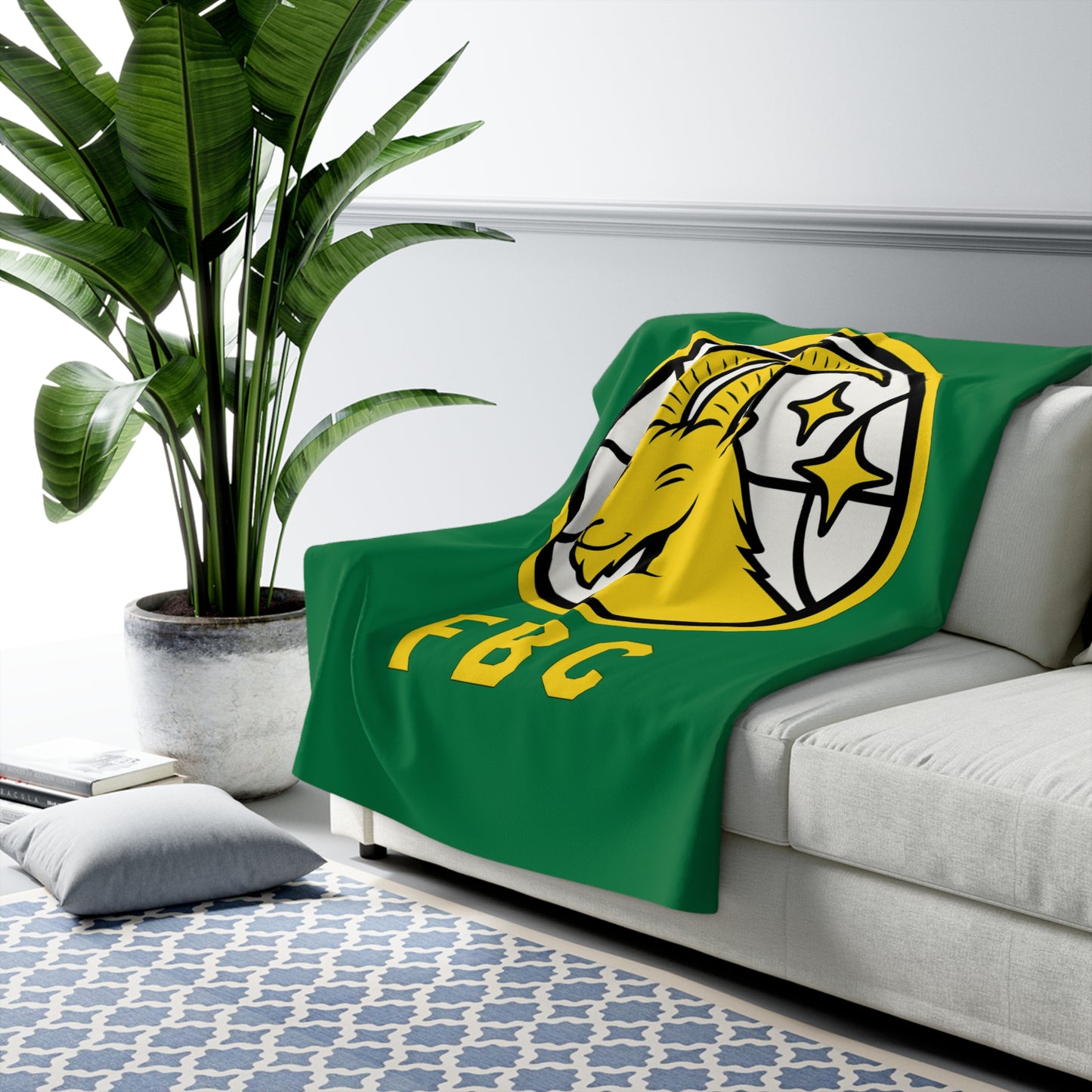 FBC Cozy Sherpa Fleece Blanket